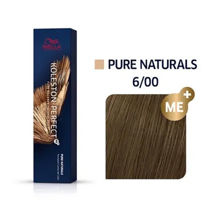 Wella Professional Koleston Perfect Me+ Pure Naturals - plaukų dažai, 60 ml - 6/00