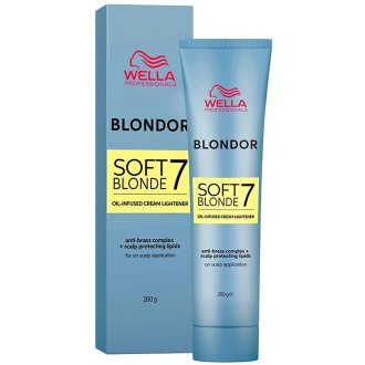 Wella Professional Blondor Soft Blonde - šviesinantis kremas plaukams, 200 g