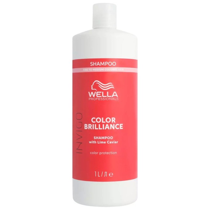 Wella Professional Invigo Color Brilliance Shampoo - šampūnas ploniems plaukams, 1000 ml