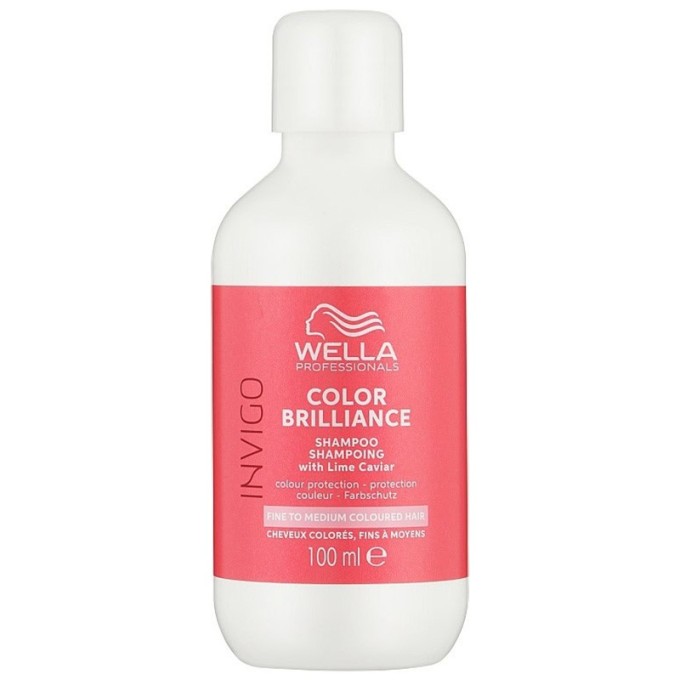 Wella Professional Invigo Color Brilliance Shampoo - šampūnas ploniems plaukams, 100 ml