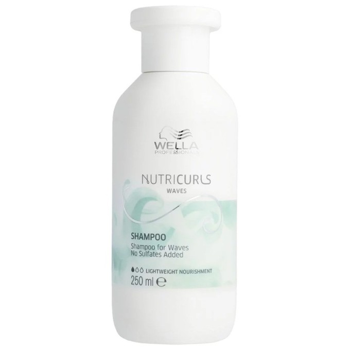Wella Professional Nutricurls Shampoo for Waves - šampūnas garbanotiems plaukams, 250 ml