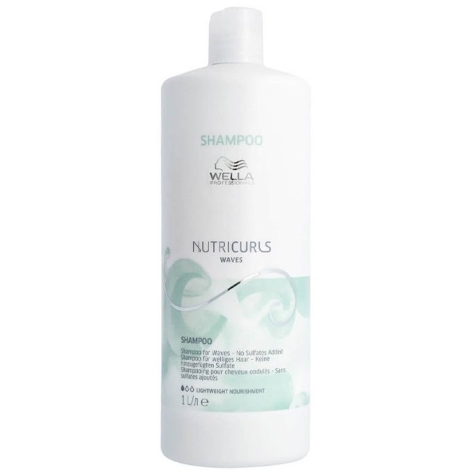 Wella Professional Nutricurls Shampoo for Waves - šampūnas garbanotiems plaukams, 1000 ml