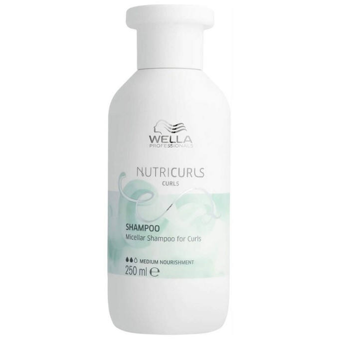 Wella Professional Nutricurls Micellar Shampoo - šampūnas garbanotiems plaukams, 250 ml