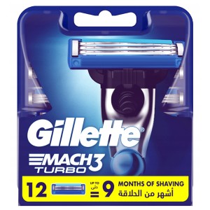 Gillette Mach 3 Turbo - Spare head 12 pcs