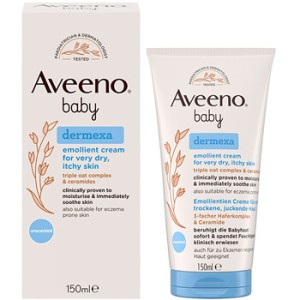 Aveeno Baby Dermexa Emollient Cream - minkštinantis kremas, 150 ml