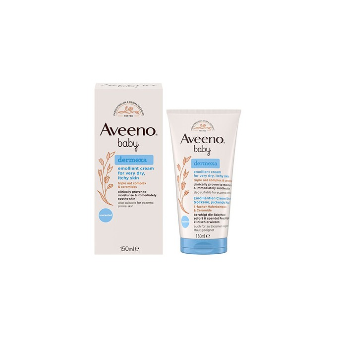 Aveeno Baby Dermexa Emollient Cream - minkštinantis kremas, 150 ml