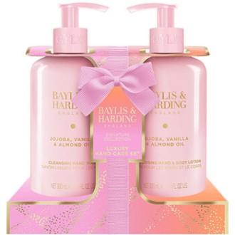Baylis & Harding Hand and Body Care Set (Jojoba, Vanilla & Almond oil) - Gift set 300ml