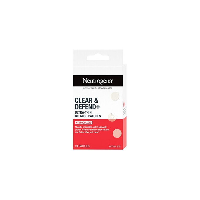 Neutrogena Clear & Defend+ Blemish Patches - Ultratenké náplasti na nedokonalosti pleti