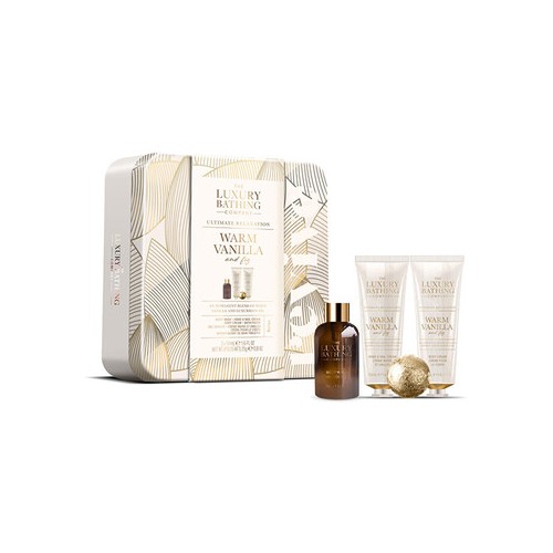 The Luxury Bathing Company Gift set in a tin can (Vanilla)