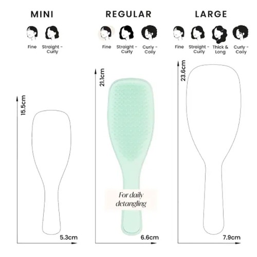 Tangle Teezer Fine & Fragile - plaukų šepetys - Jade Lagoon