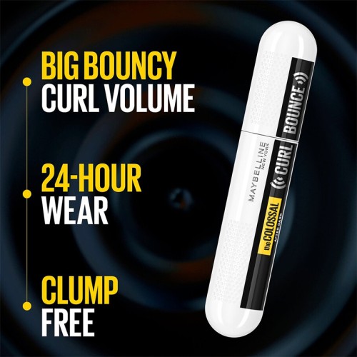 Maybelline Colossal Curl Bounce Mascara - blakstienų tušas, 10 ml - After Dark