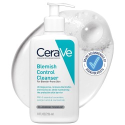 CeraVe Facial Cleansers Blemish Control Cleanser - veido prausiklis spuoguotai odai, 473 ml