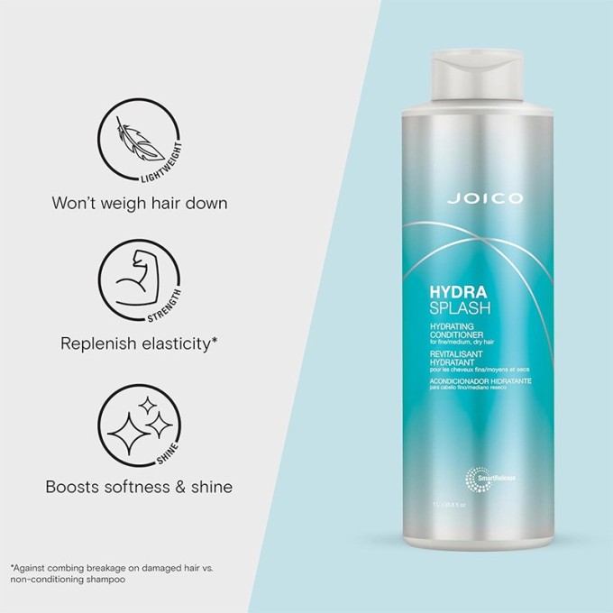 Joico HydraSplash Hydrating Conditioner - drėkinamasis kondicionierius ploniems, sausiems plaukams