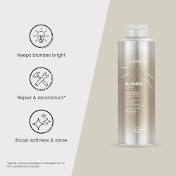 Joico Blonde Life Brightening Conditioner - kondicionierius šviesiems plaukams, 1000 ml
