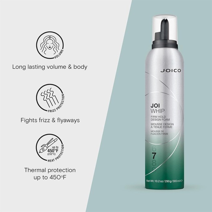 Joico Joi Whip Firm Hold Design Foam - formuojančios plaukų putos, 300 ml