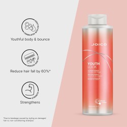 Joico Youth Lock Conditioner - kondicionierius sausiems ir lūžinėjantiems plaukams, 1000 ml