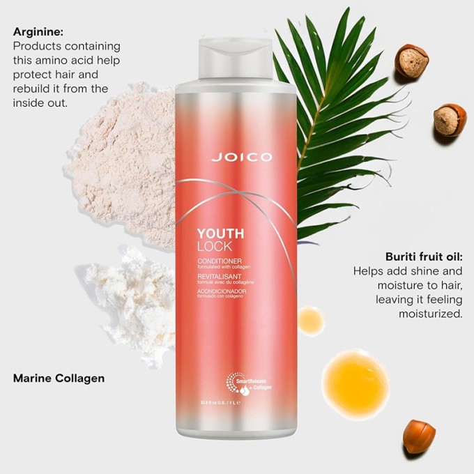 Joico Youth Lock Conditioner - kondicionierius sausiems ir lūžinėjantiems plaukams, 1000 ml