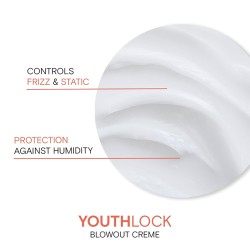 Joico Youth Lock Blowout Creme - nenuplaunamas plaukų kremas, skirtas apsaugoti brandžius ir