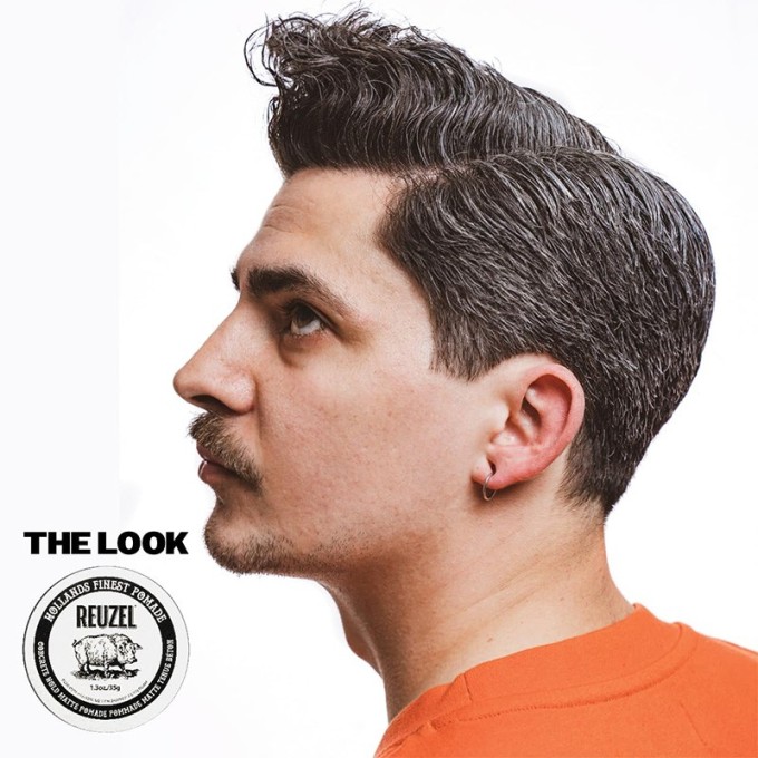 Reuzel Concrete Hold Matte Pomade - stiprios fiksacijos, matinio atspalvio plaukų formavimo pomada