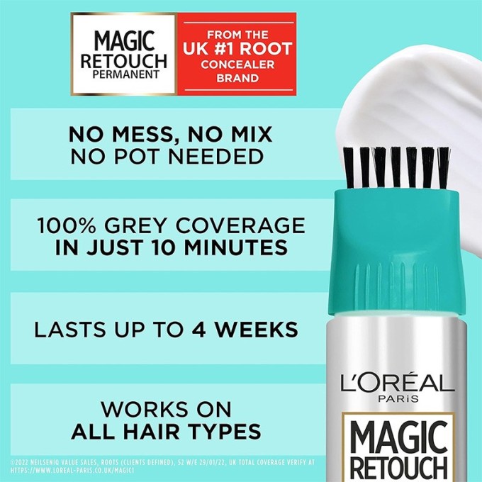 L´Oréal Magic Retouch Permanent Color - ilgalaikiai plaukų šaknų dažai ataugusiems ir žiliems