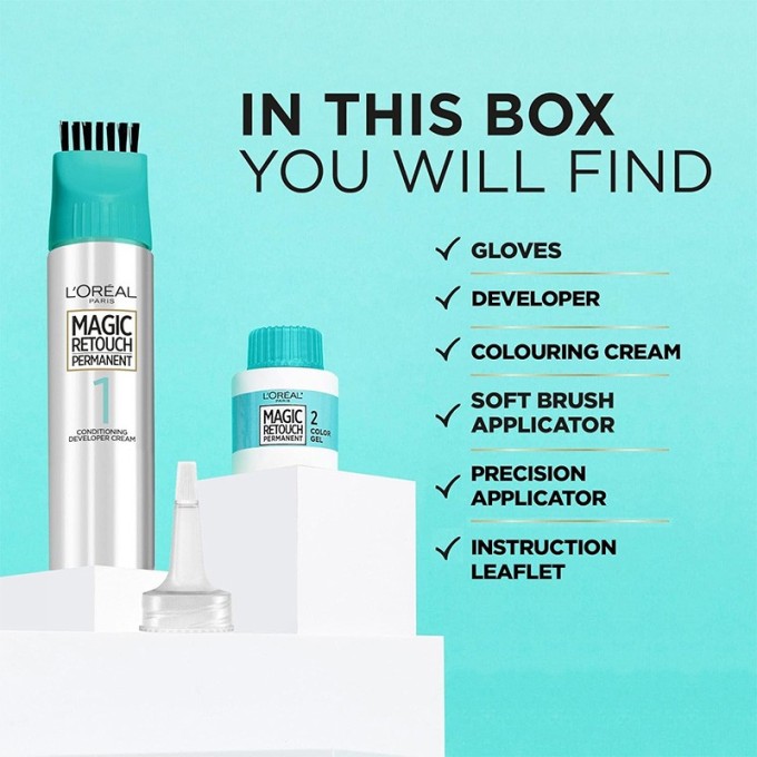 L´Oréal Magic Retouch Permanent Color - ilgalaikiai plaukų šaknų dažai ataugusiems ir žiliems