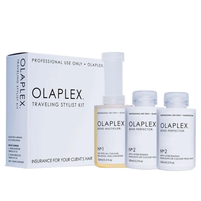 Olaplex Traveling Stylist Kit - plaukų priežiūros rinkinys, 3 x 100 m (300 ml)