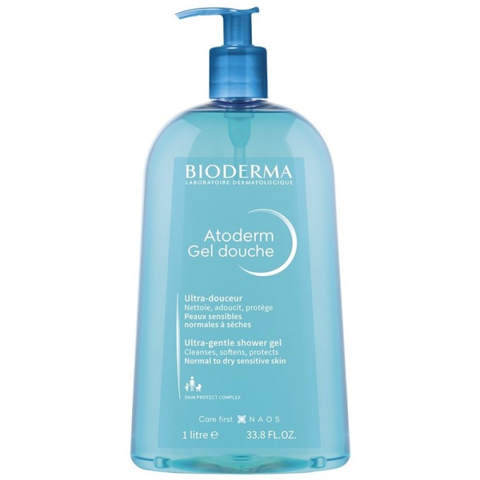 Bioderma Atoderm Gentle Shower Gel - dušo želė sausai odai, 1000 ml