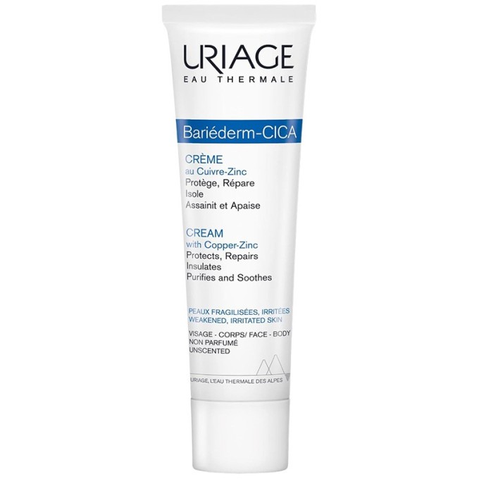 Uriage Bariéderm-Cica Repairing Cica-Cream With Cooper and Zinc - universalus atkuriamasis kremas