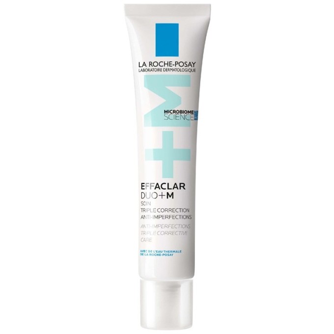 La Roche-Posay Effaclar Duo+M Anti-Imperfections Triple Corrective Care - kremas-gelis riebiai, į