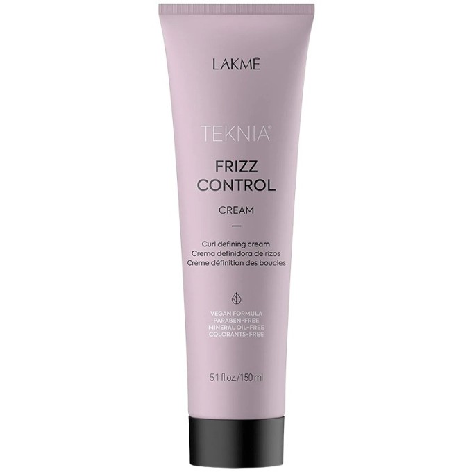Lakmé Teknia Frizz Control Cream - garbanas formuojantis kremas plaukams, 150 ml