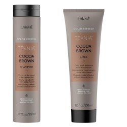 Lakmé Teknia Color Refresh Cocoa Brown Pack - plaukų priežiūros rinkinys rudiems plaukams, 550 ml
