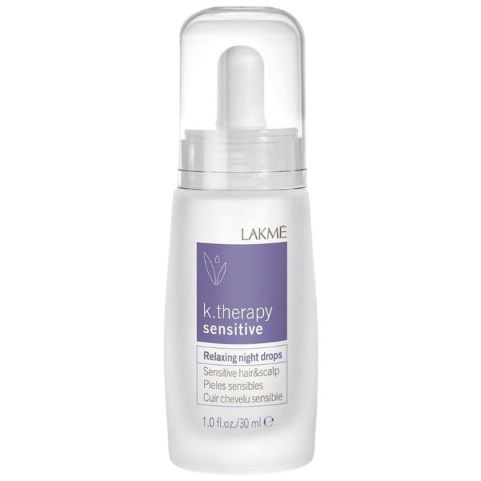 Lakmé K.Therapy Sensitive Night Drops - raminamasis losjonas jautriai ir sudirgintai galvos odai