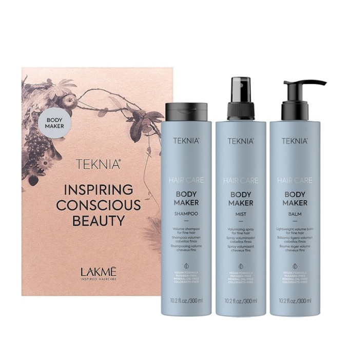 Lakmé Teknia Body Maker Pack - plaukų priežiūros rinkinys, 3 x 300 ml