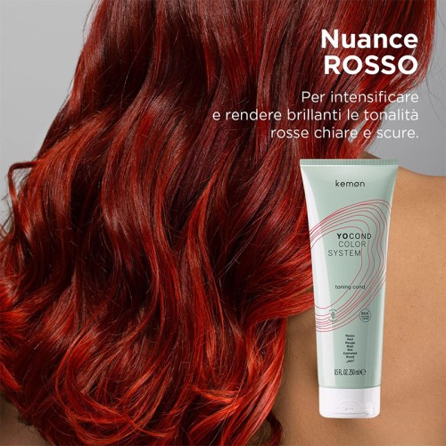 Kemon Yo Cond Color System Toning Cond - tonuojantis kondicionierius, 250 ml - Red