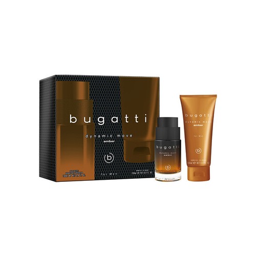 Bugatti Dynamic Move Amber Dárková sada EDT 100 ml a sprchový gel 200 ml 100ml