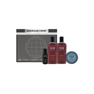 American Crew Essential Travel Ki Gift Set - plaukų priežiūros rinkinys, 300 ml