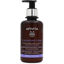 Apivita Cleansing Foam Face & Eyes - kreminės valomosios putos veidui ir akims, 200 ml