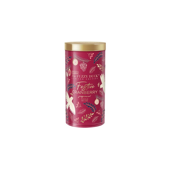 Baylis & Harding Festive Cranberry Fragranced Candle ( Zimní království ) - Vonná svíčka 390.0g