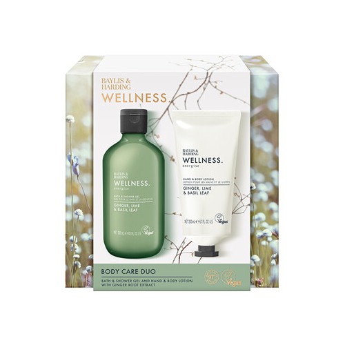 Baylis & Harding Ginger Body Care Duo (Ginger, Lime & Basil) - dovanų rinkinys