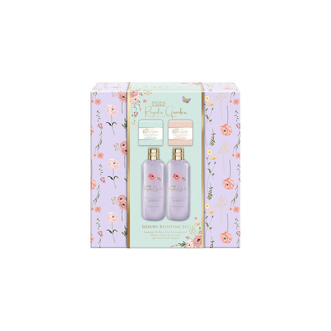 Baylis & Harding Lavender Luxury Body Care Set ( Lavender & Rosehip tea ) - dovanų rinkinys