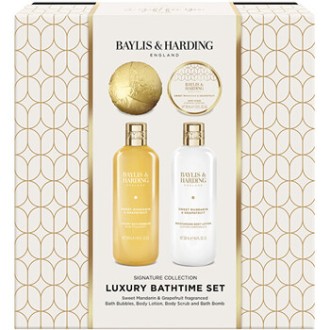 Baylis & Harding Luxury Bath Time Set ( Tangerine & Grapefruit ) - dovanų rinkinys voniai