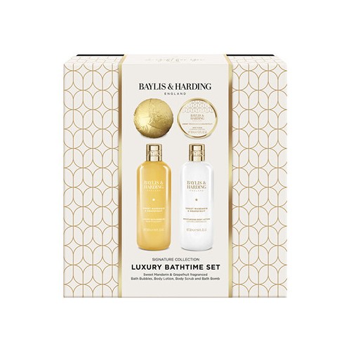 Baylis & Harding Luxury Bath Time Set ( Tangerine & Grapefruit ) - dovanų rinkinys voniai