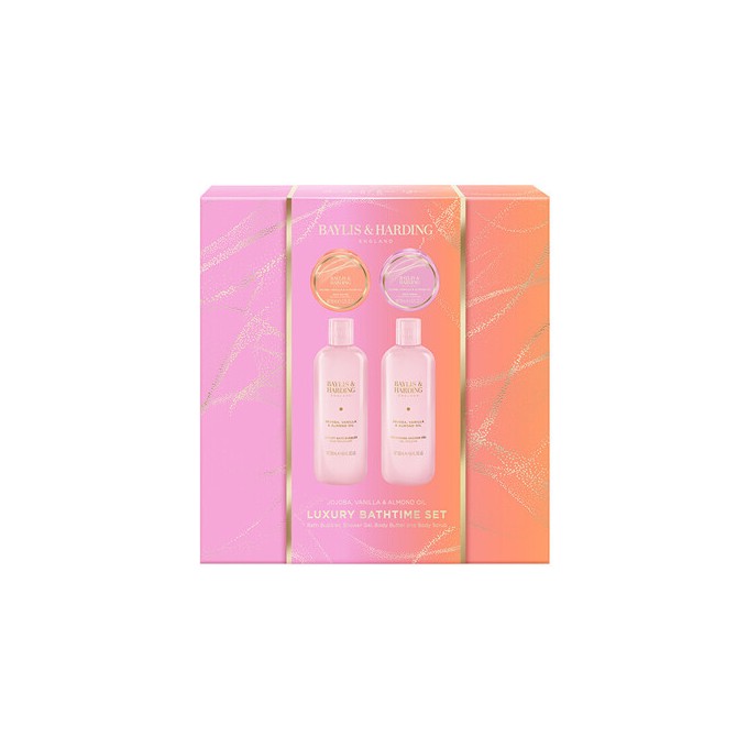 Baylis & Harding Luxury Bathtime Set ( Jojoba, Vanilla & Almond oil ) - dovanų rinkinys