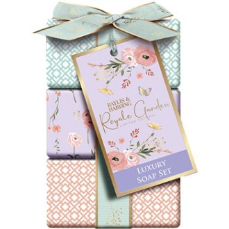 Baylis & Harding Luxury Soap Set ( Lavender & Rosehip tea ) - dovanų rinkinys