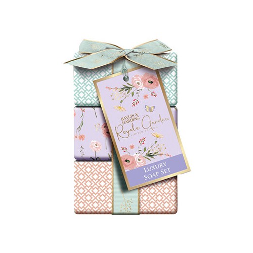 Baylis & Harding Luxury Soap Set ( Lavender & Rosehip tea ) - dovanų rinkinys