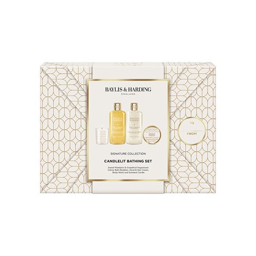Baylis & Harding Mandarin & Grapefruit Candlelit Bathing Set - dovanų rinkinys