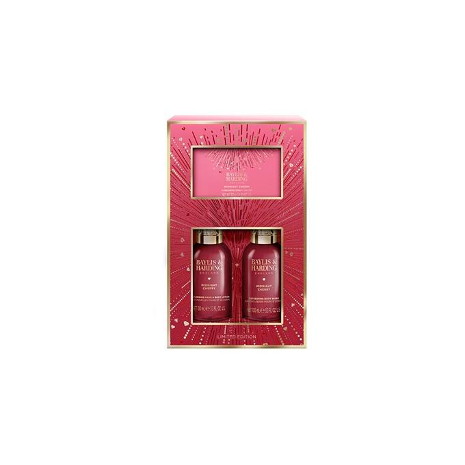 Baylis & Harding Midnight Cherry Body & Hand Care Set - kūno priežiūros rinkinys