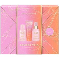 Baylis & Harding Pamper Trio Body Gift Set ( Jojoba, Vanilla & Almond oil ) - kūno priežiūros