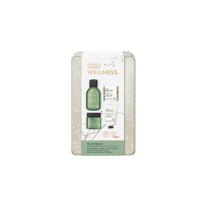 Baylis & Harding Wellness Tin Of Treats ( Ginger, Lime & Basil ) - kūno priežiūros rinkinys