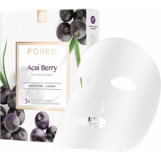 Foreo Acai Berry Smoothing Sheet Mask - lyginamoji lakštinė kaukė brandžiai odai, 20 g